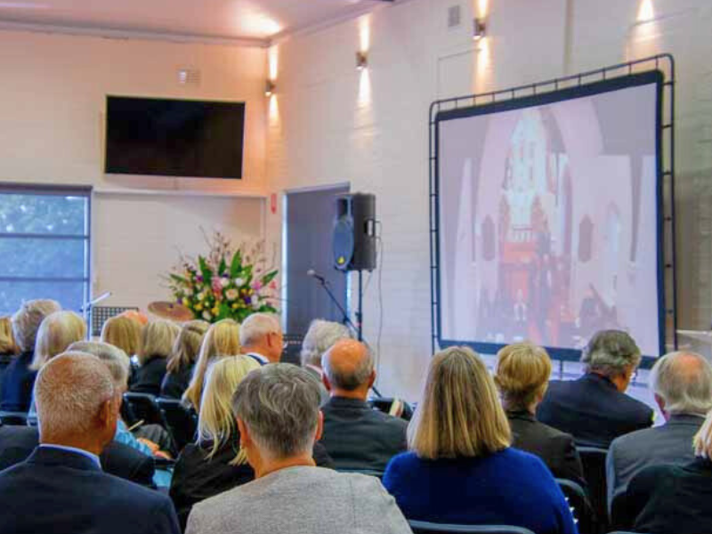 AV Hire and Operation for funerals - Funeral Video Australia, Sydney