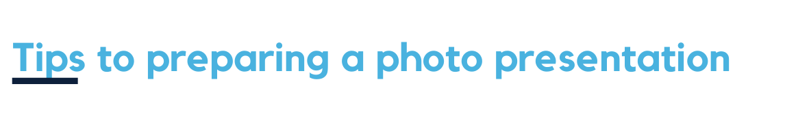 Tips to preparing a funeral photo slideshow